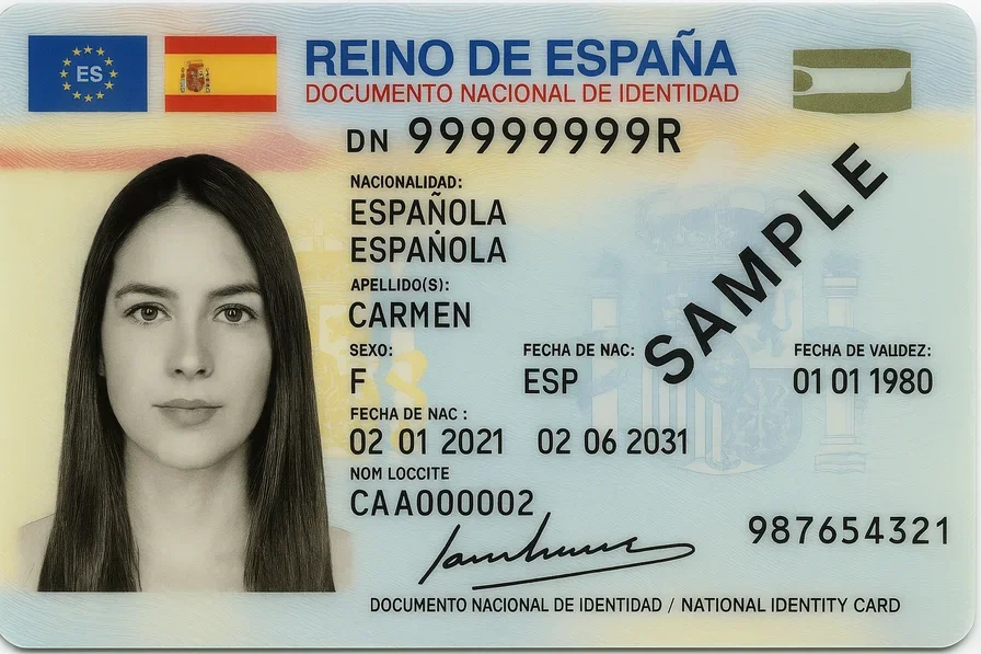 A AI-Generated Spanish ID.
